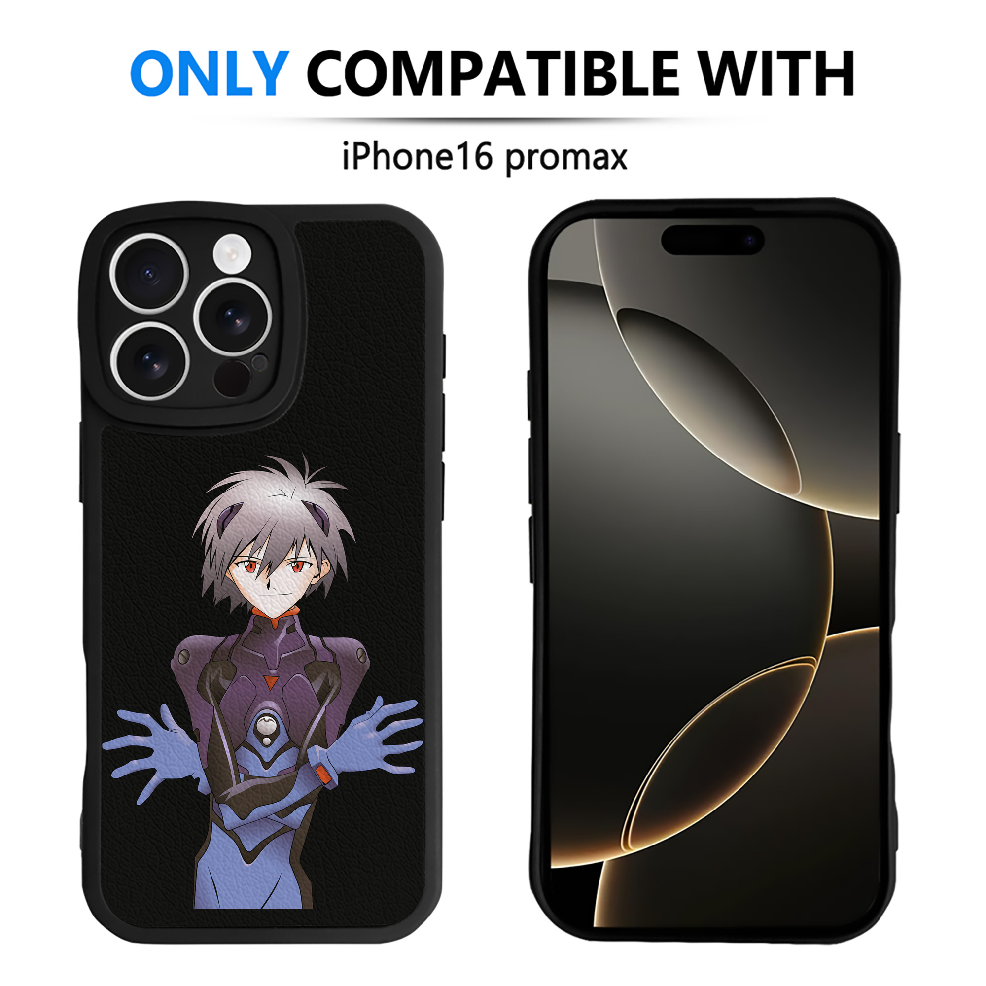 （画像用） EVA 新世紀エヴァンゲリオン 【iPhone 16シリーズ対応】シリコンスマホケース（レザー調） 材質：シリコン